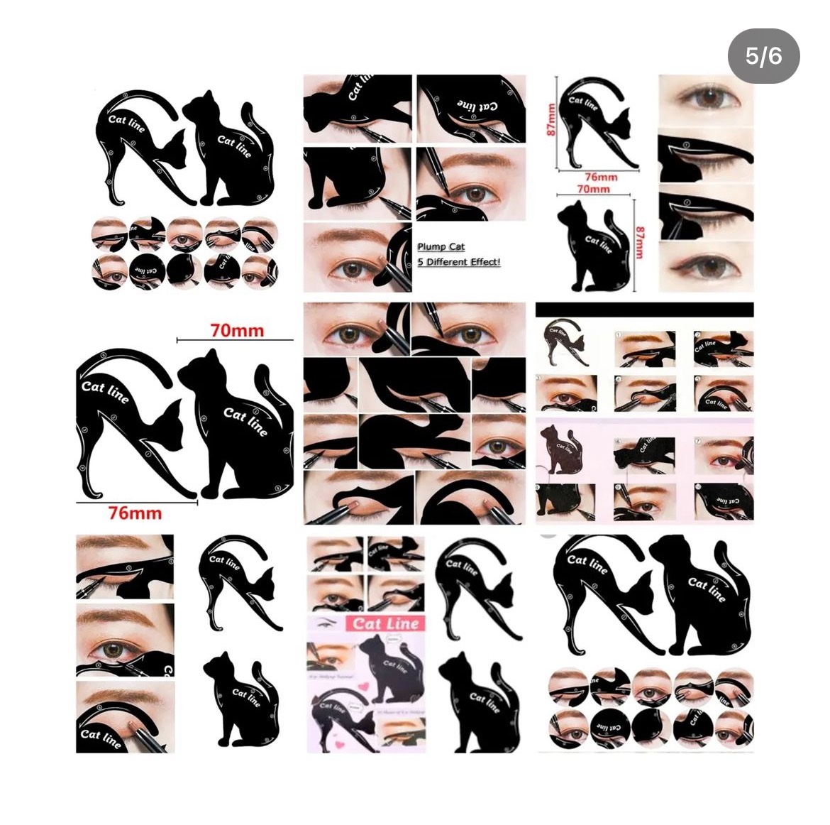 شابلون خط چشم گربه