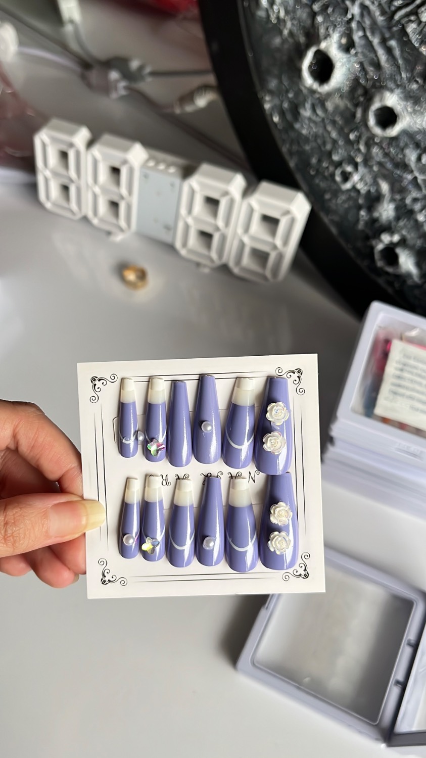 ناخن های وارداتی طرح دار